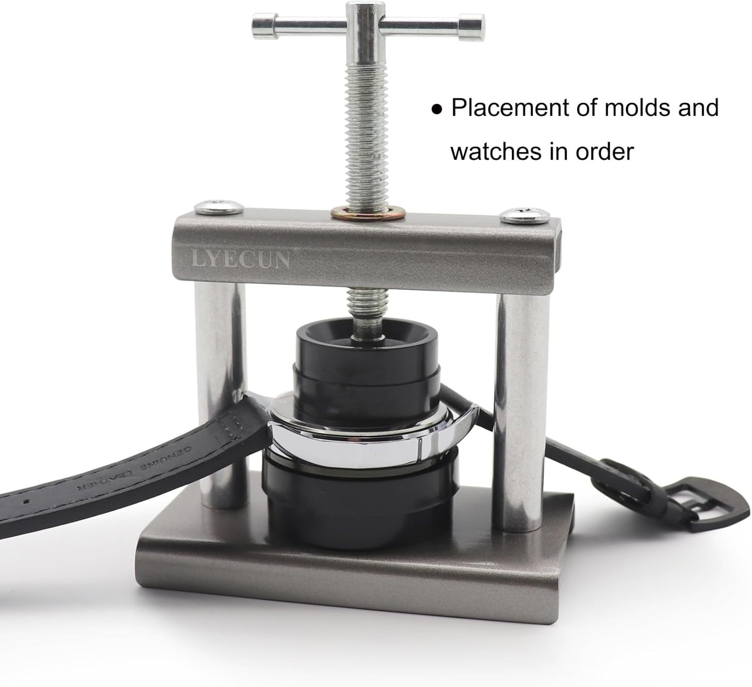 Lightweight Watch Press Tool with Fiber Cloth for Optimal Glass Protection