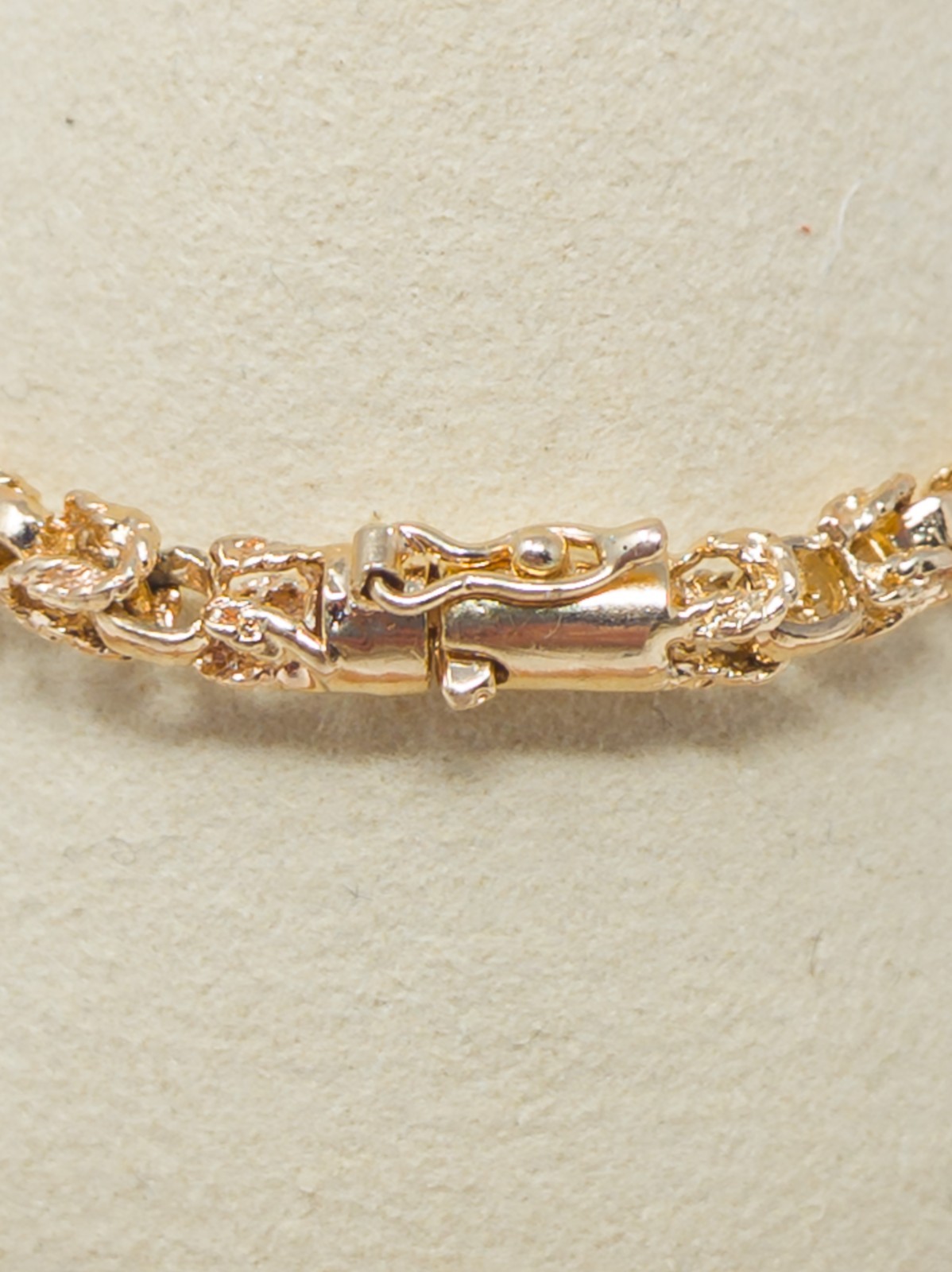 14K Byzantine Style Gold Bracelet 7″ 14.9g Classic Link
