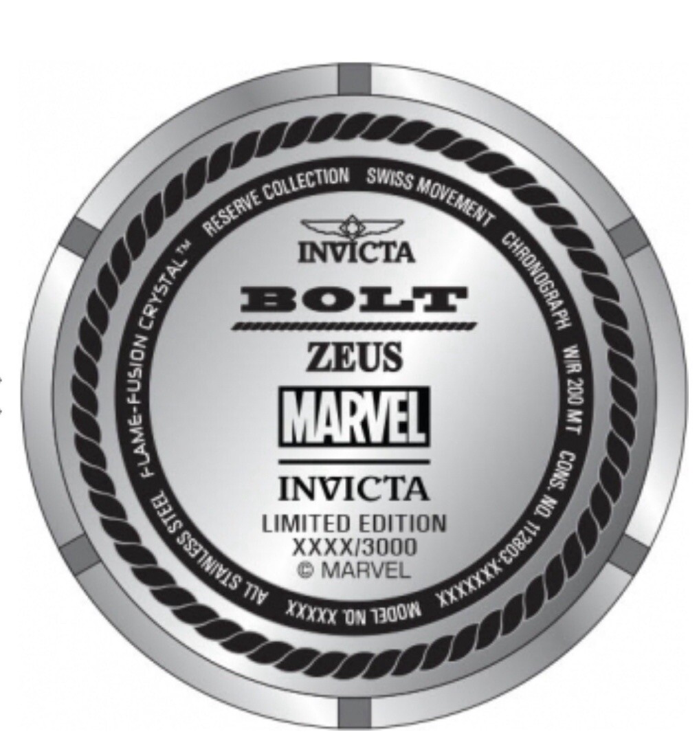 BRAND NEW Invicta Marvel Spiderman 27047 Bolt Zeus Limited Edition Men’s Watch