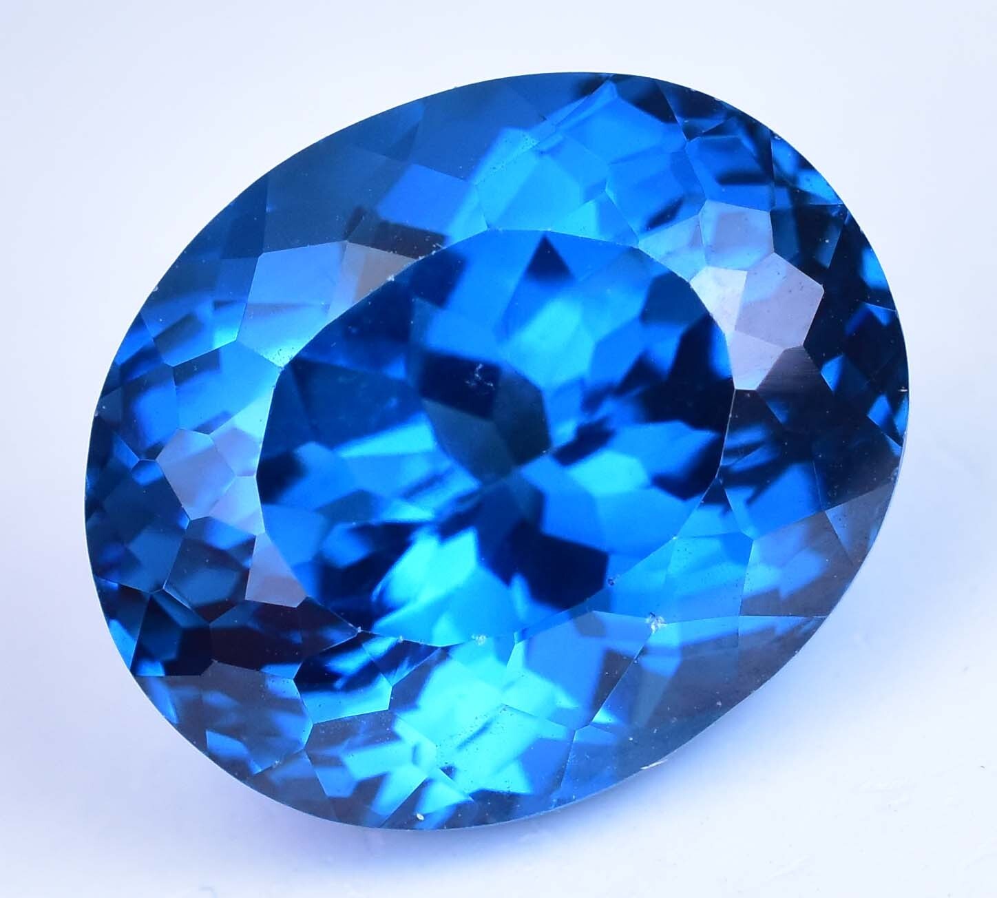 18.45 Ct Flawless Natural Ceylon Blue Spinel AGL Certified Oval Shape Gemstone