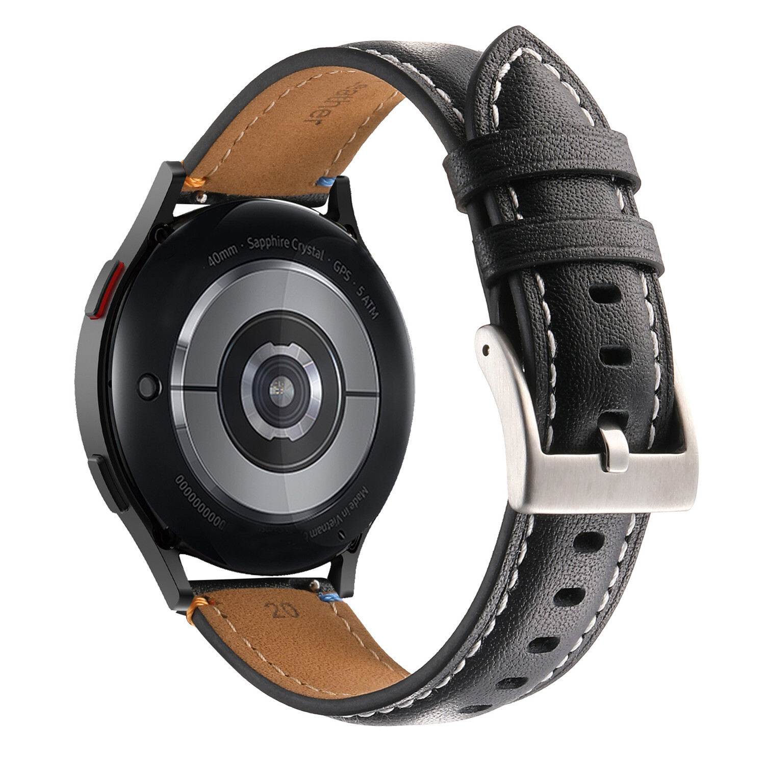 Vintage Watch Band 20mm 22mm Stitching Genuine Leather Strap Bracelet Wristband