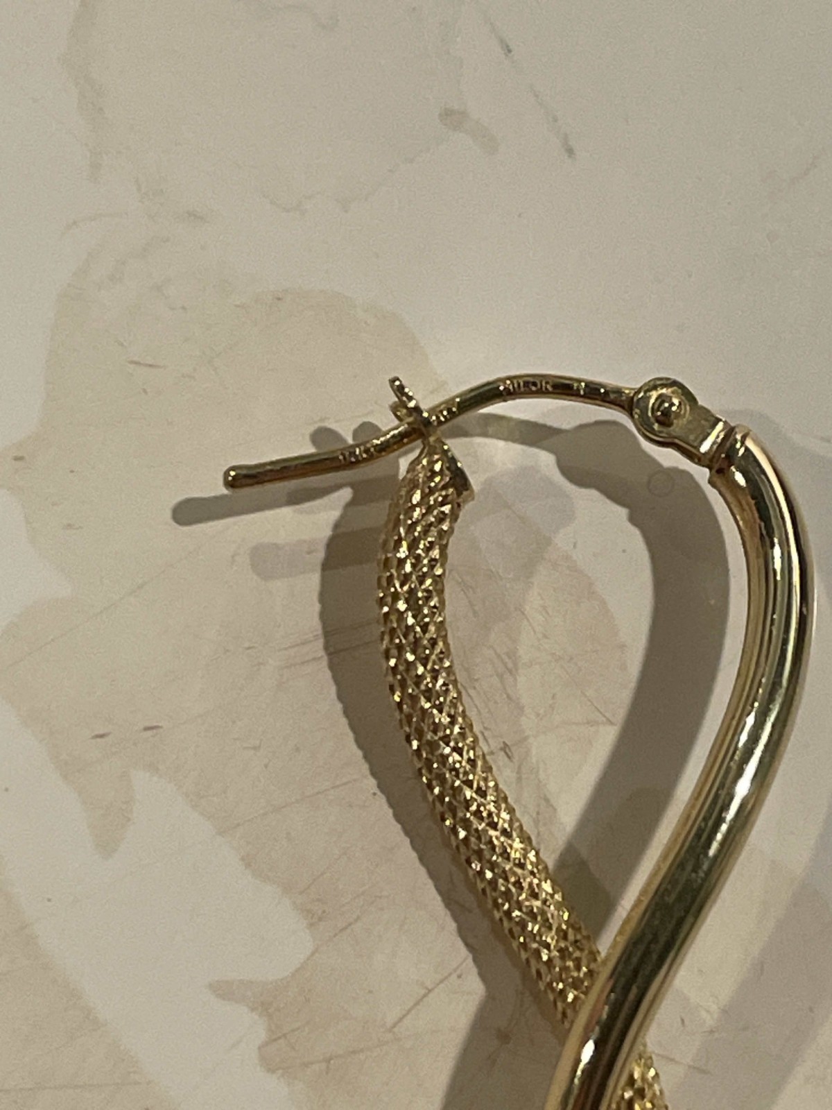 14k twirled earrings Milor Italy