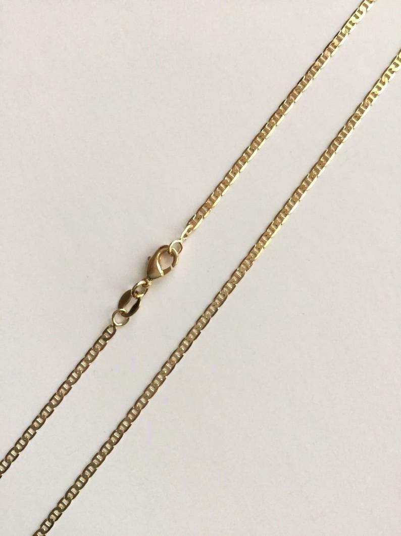 18K GOLD FILLED GUADALUPE NECKLACE 18″ LONG/CADENA DE GUADALUPE 18″ LARGO – N28