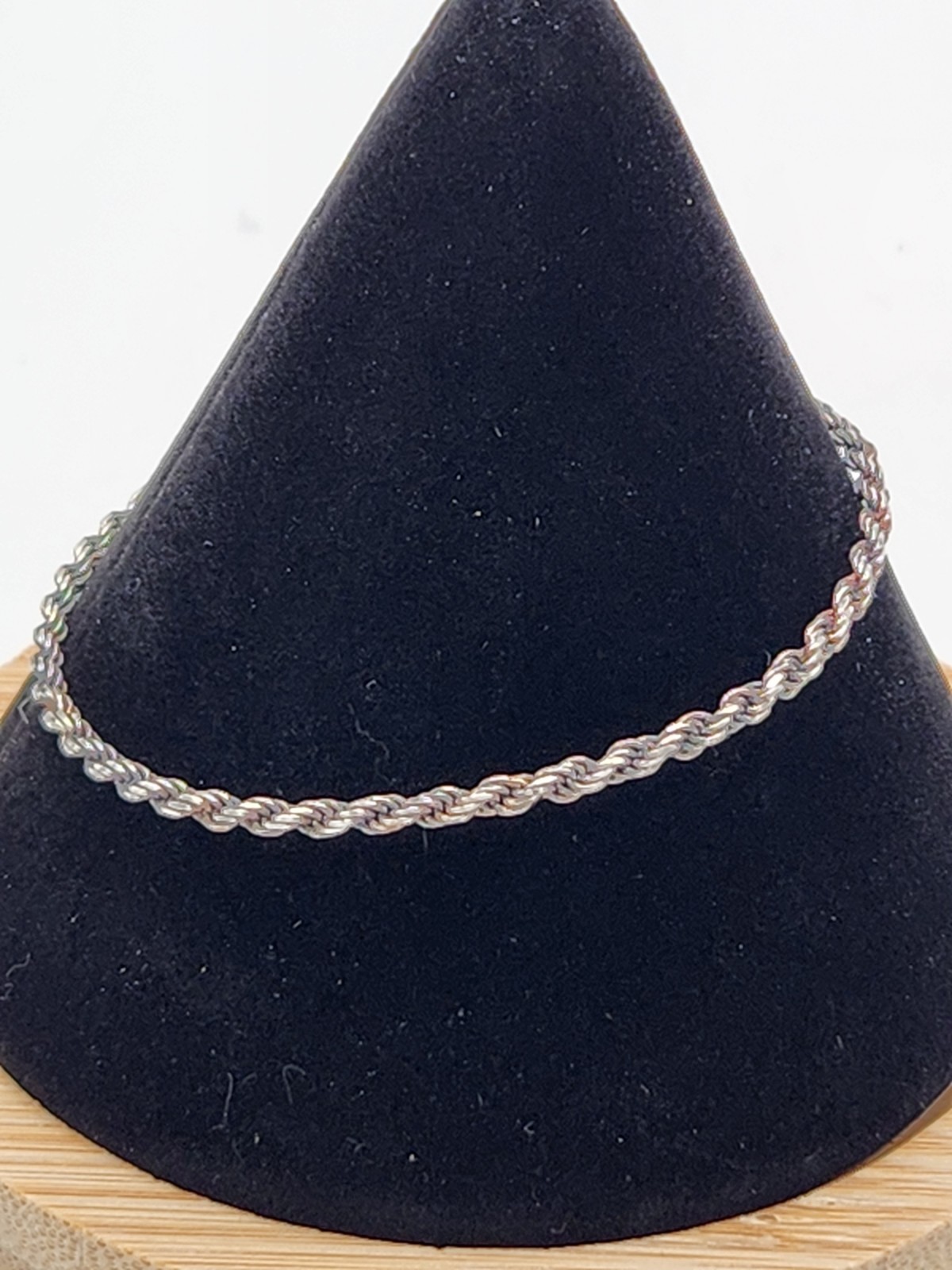 Vintage MILOR ITALY 925 Signed Sterling Silver ROPE Chain BRACELET 7.25” Length