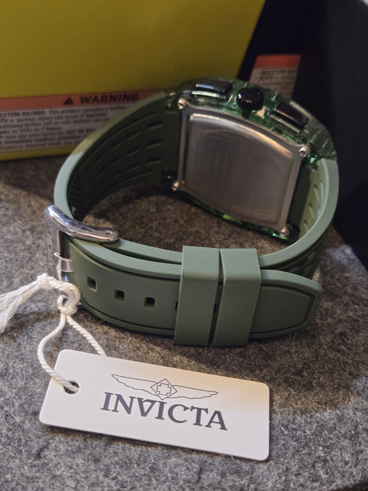 New – Invicta S1 Rally Allogrip Men’s Quartz Watch – 42mm Green Tone – 70144