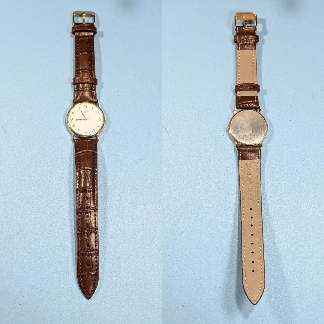 SEIKO Quartz Men’s Petite Vintage Watch, Battery and Strap Replaced, Working