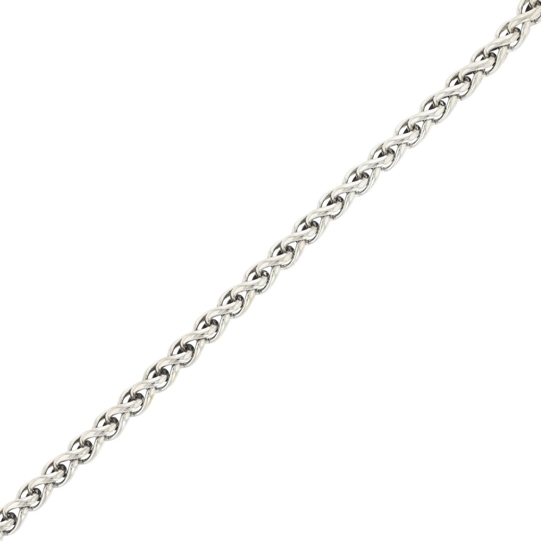 David Yurman 4.2mm Wheat Link Chain 8″ Bracelet Sterling Silver 13.20 Grams