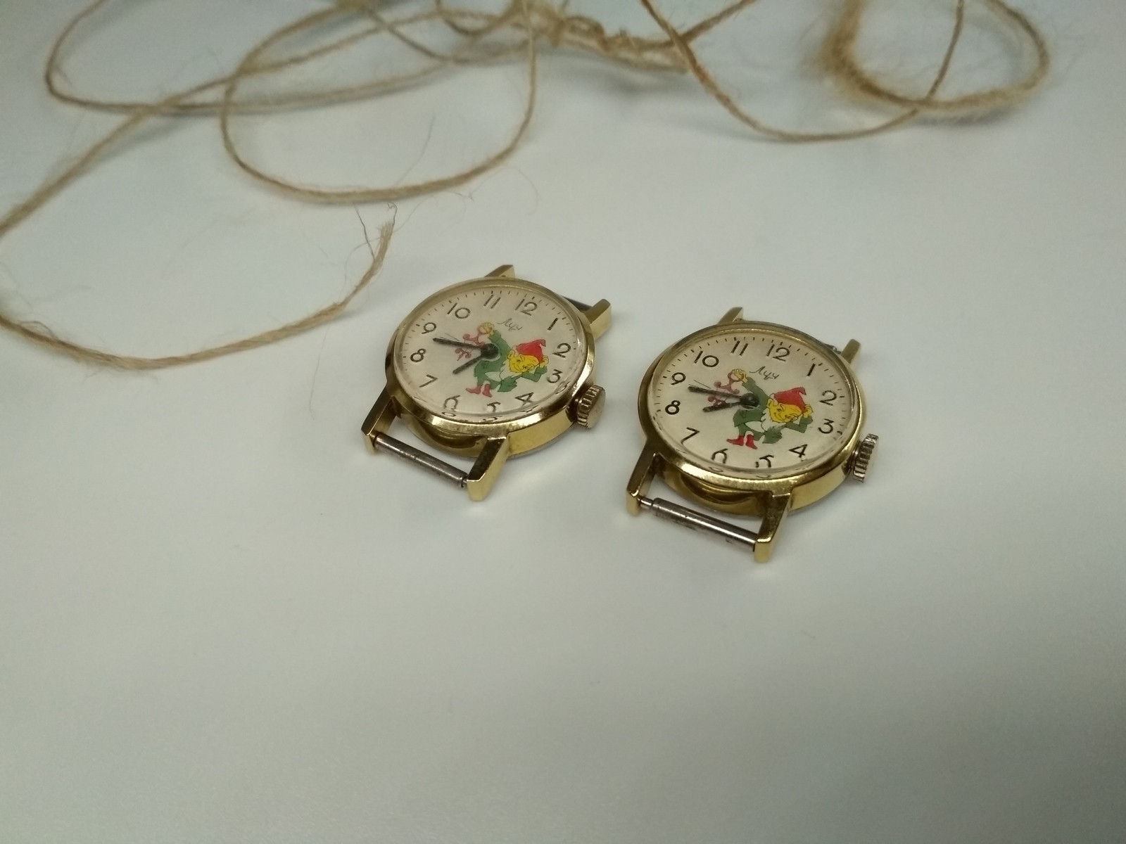 2 Soviet mechanical children’s wristwatches Luch, Made in USSR, *339