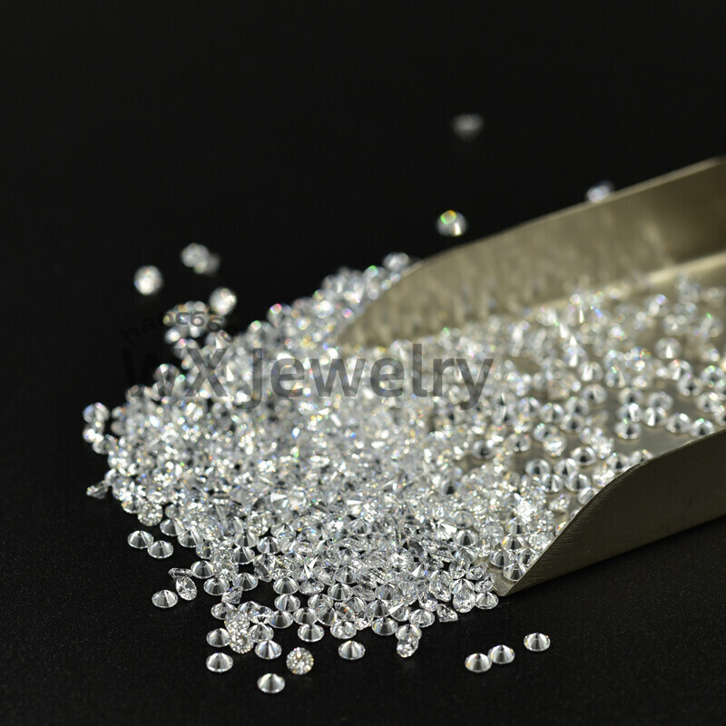 0.8~5.0mm Loose 1ct D Color VVS1 Round White Moissanite Gemstone Jewelry Stone
