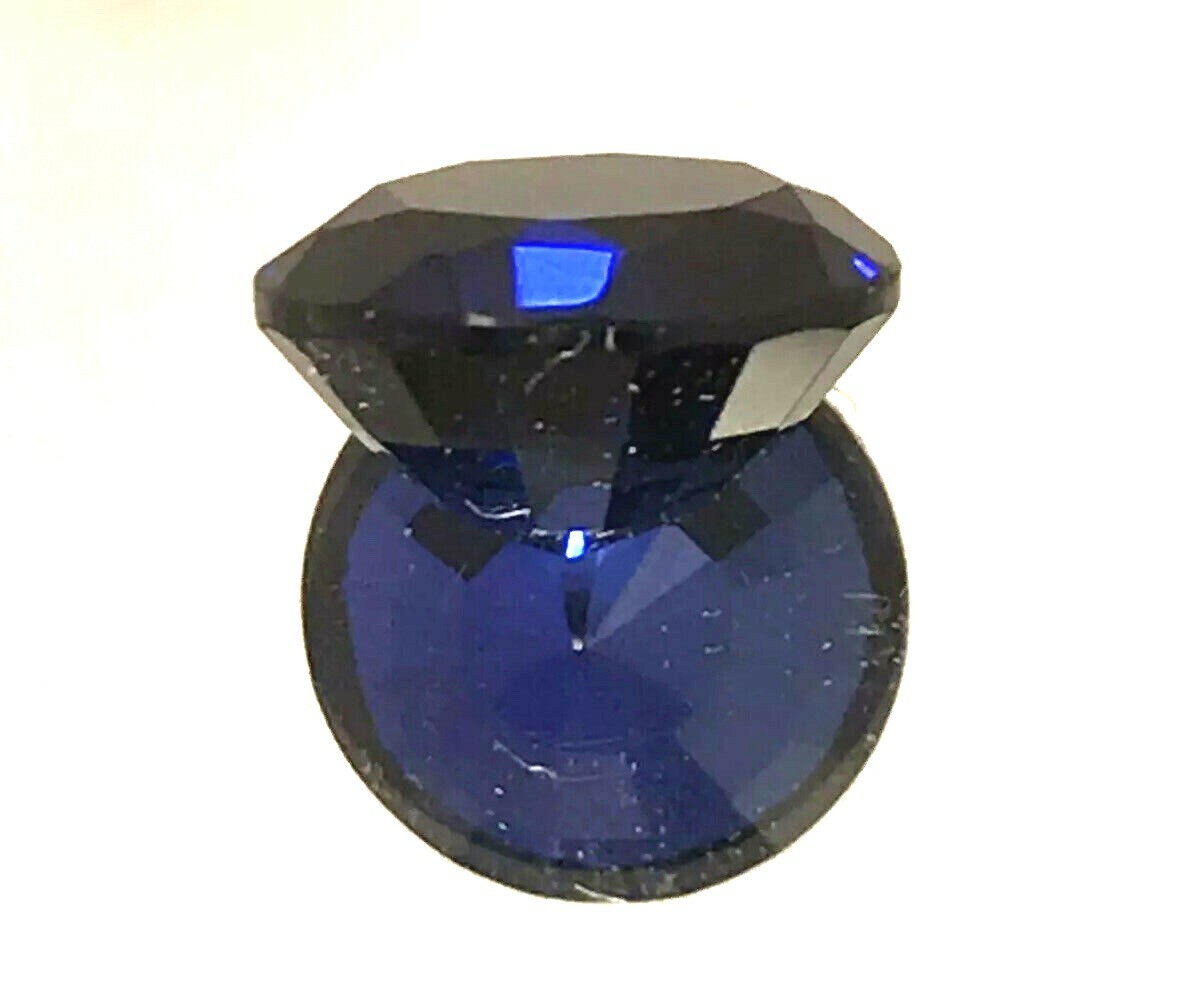 3.80 ct Natural Blue Sapphire ,excellent Round Cut , VVS Clarity,9 mohs