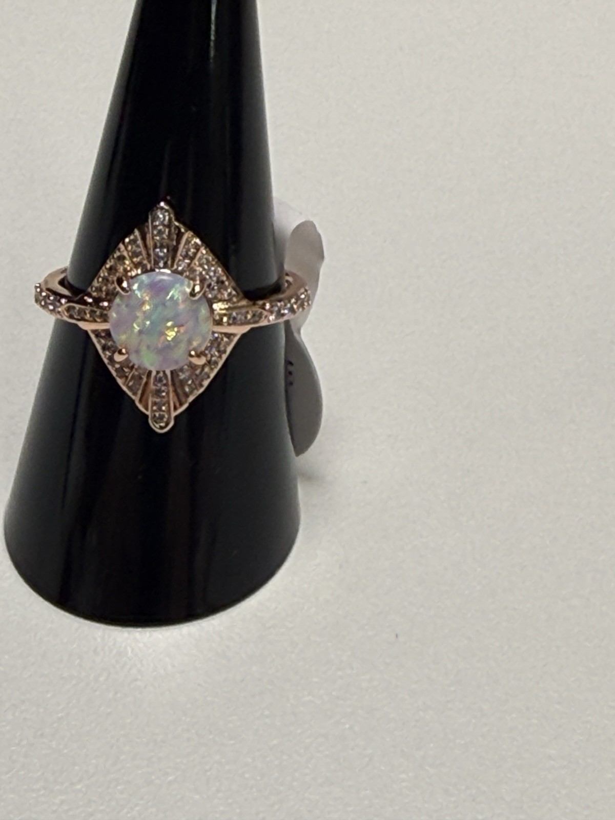 Bomb Party Rose Gold Plated Lab-Created Opal CZ Ring 9 RG94285 2025 October