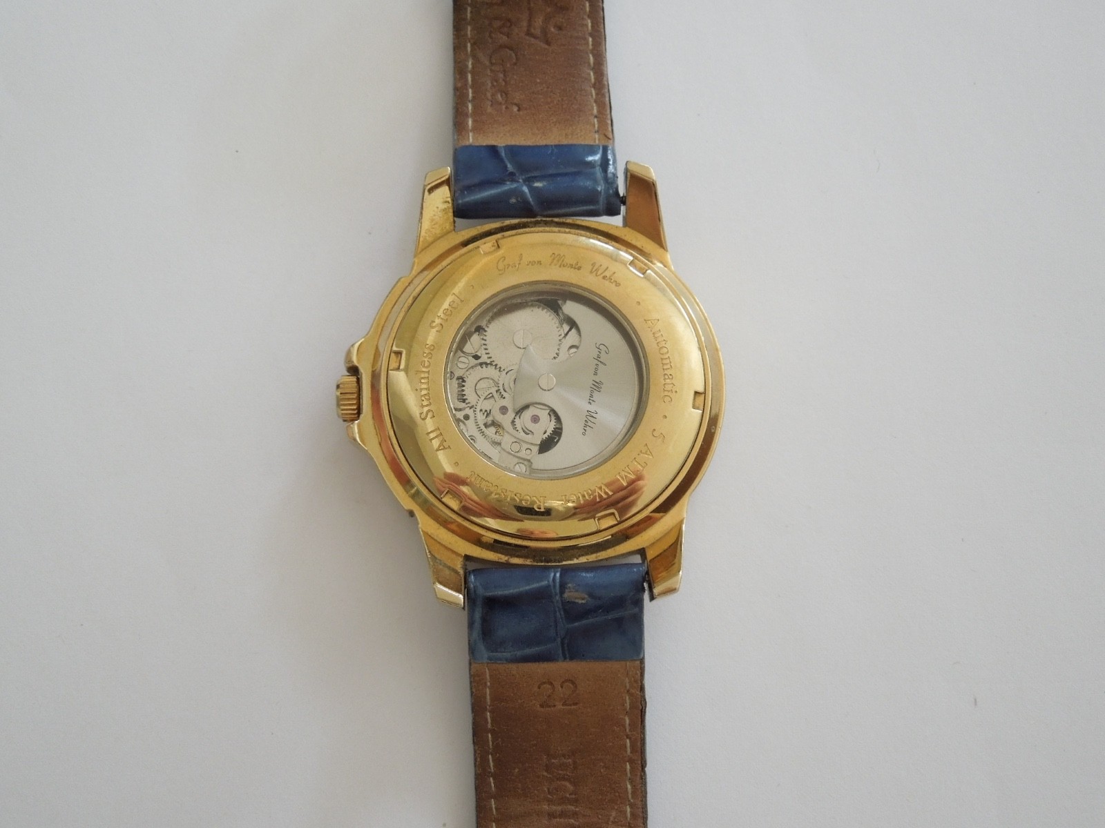Watch Graf Von Monte Wehro Automatic Water Resistant Skeleton Stainless Steel