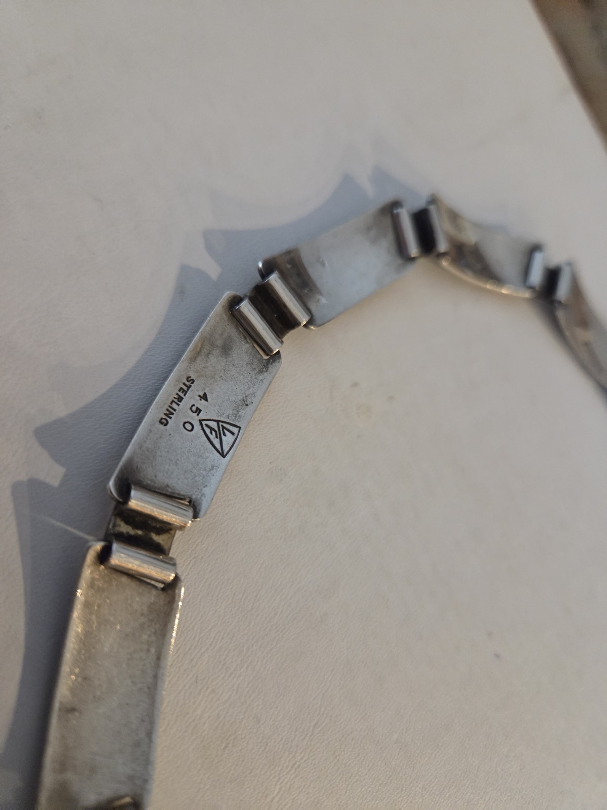 Laurence Foss Sterling Silver Necklace and Bracelet Set 95 Grams #450