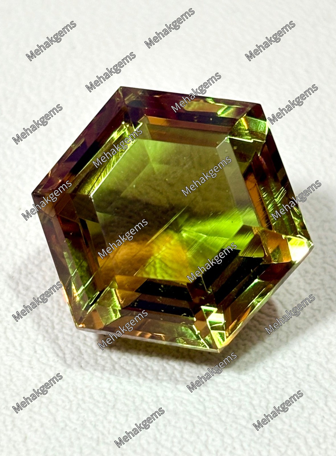 36 Ct Zultanite Gemstone, Color Changing Diaspore, Hexagon Cut, Jewelry Making