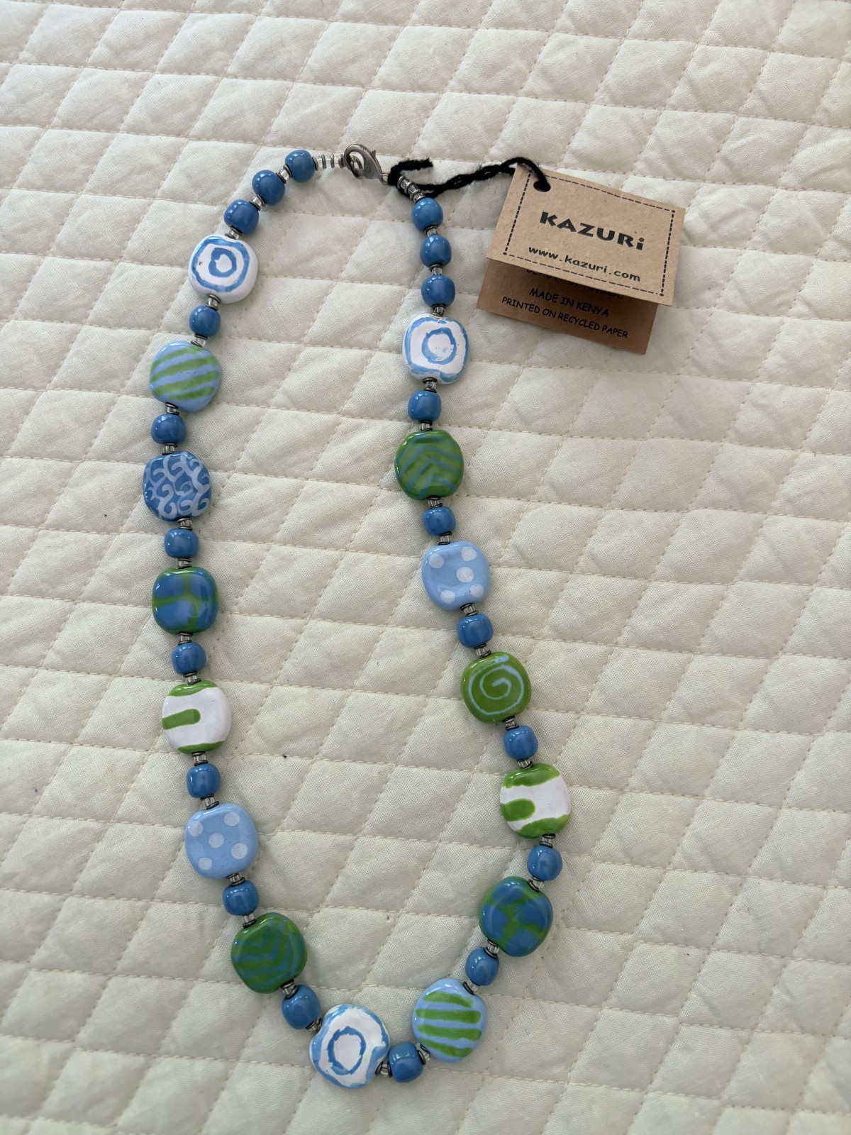 Kazuri Kenya Hand Crafted Fair Trade 22″ Necklace NWT