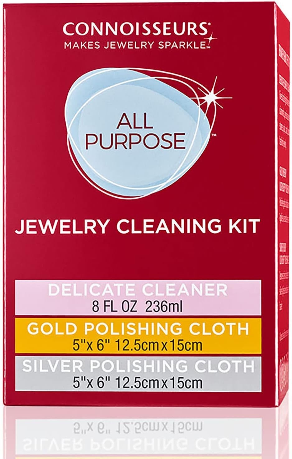 Ultimate Jewelry Care Kit: 8oz Cleaner & Dual Polishing Cloths for a Brilliance