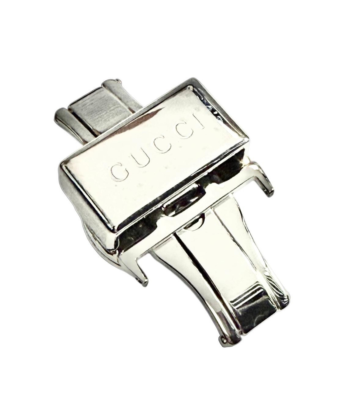 20MM i-GUCCI RUBBER STRAP DEPLOYMENT BUCKLE YA1142 BUCKLE SILVER