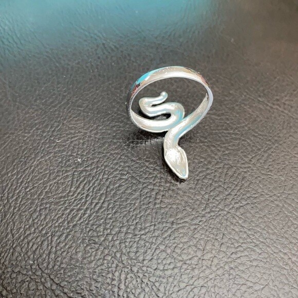 925 Sterling Silver Diamond Cut Snake Ring Any / All Size