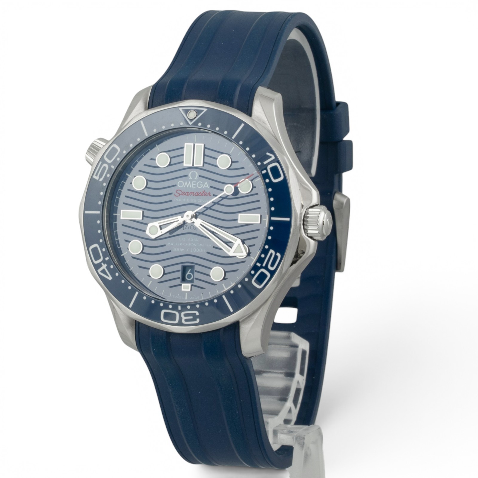 Omega Seamaster Diver 210.32.42.20.03.001 Steel Blue Co-Axial 42mm BOX + PAPERS