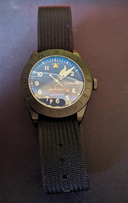 40mm Dive Watch Case PVD Black Finish Sapphire Crystal For NH34 NH35 NH36