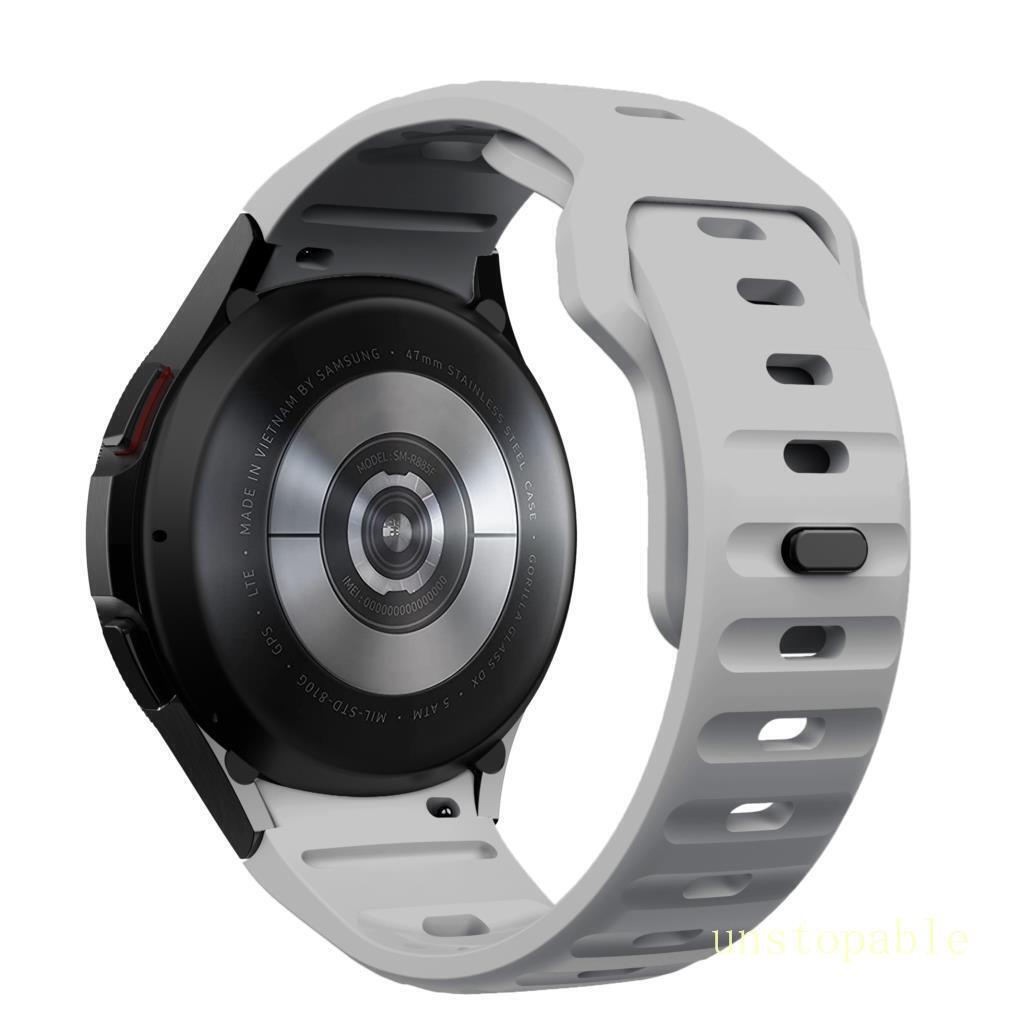 For Samsung Galaxy Watch 4 5 6 7 40/42/44/45/47m Sport Silicone Watch Band Strap