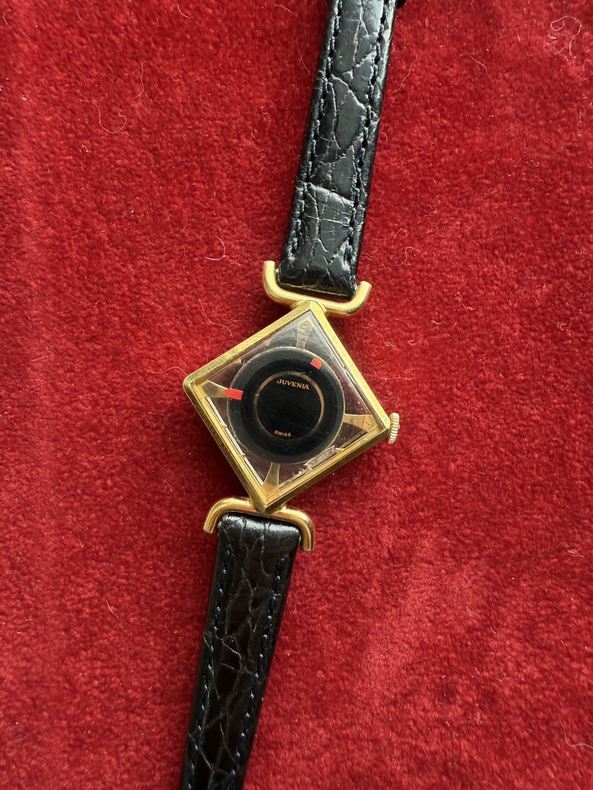 Vintage 1960s Juvenia Switzerland Cocktail 14k Gold Fill Mechanical Watch