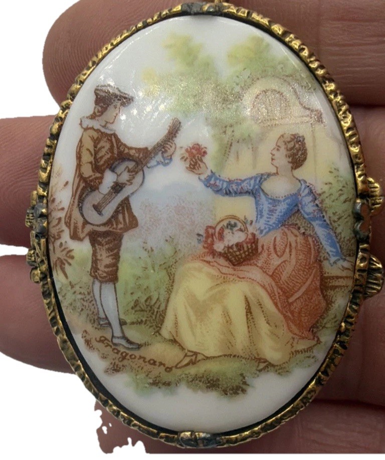 Vintage Mary Chess Gold-Tone Locket Bracelet Perfume Jewelry Collectible