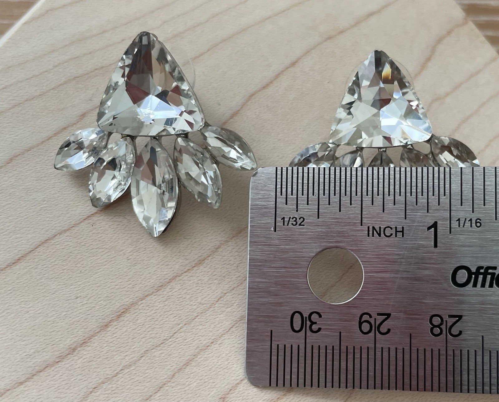 Elegant Crystal Earrings For Formal Event Wedding Christmas Holiday Women’s