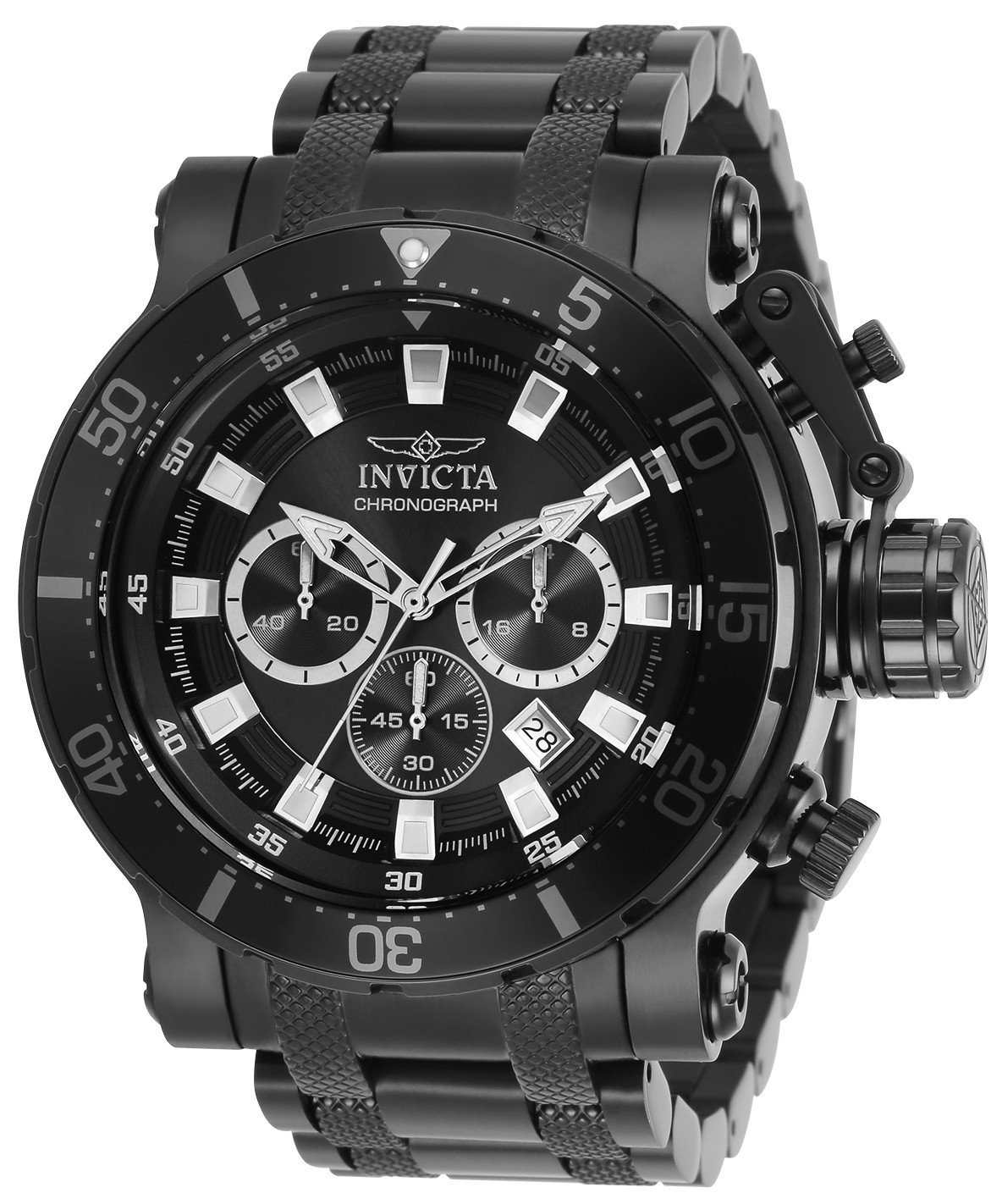 Invicta Coalition Forces Night Hawk Men’s 52mm Black Chrono Watch MSRP $1395