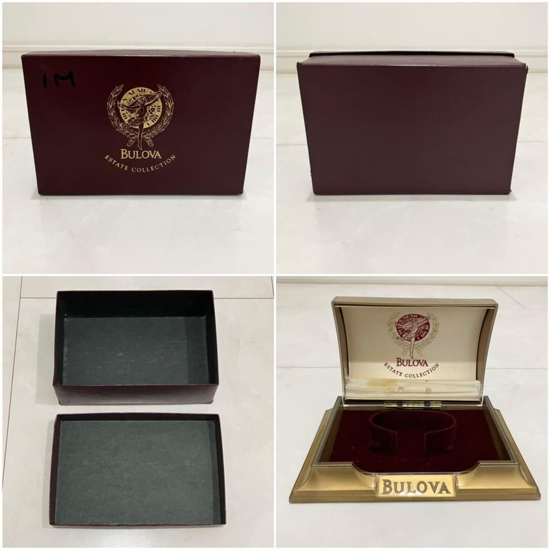 Vintage 1960s BULOVA 23 Jewels Automatic Date Silver Dial Mesh Men Watch Box