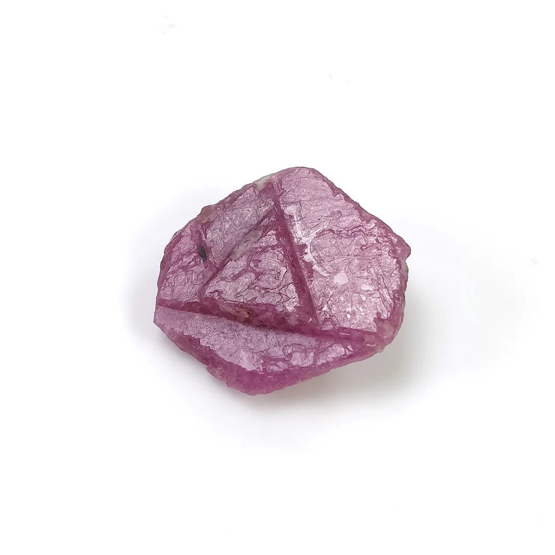 80.85cts Natural RECORD KEEPER Red RUBY Triangle Formative Specimen 39*38mm