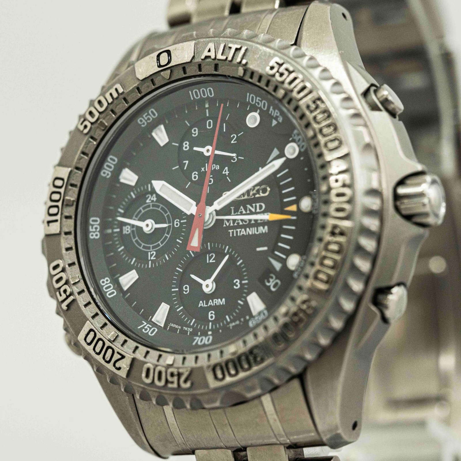 *NEAR MINT* SEIKO Landmaster Summitter SBCN003 7K32-0A10 Quartz Kinetic Men 44mm
