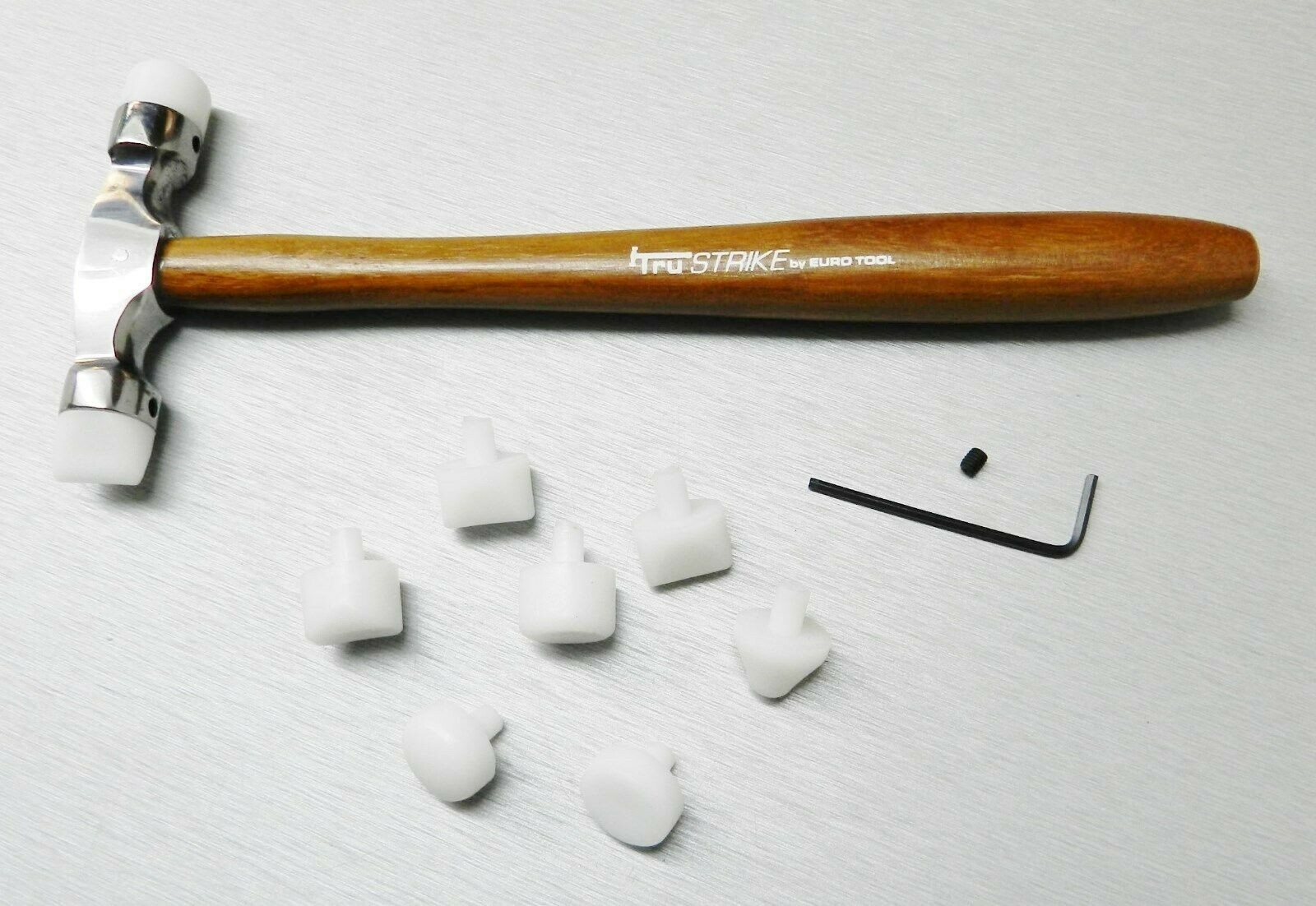 Nylon Hammer Heads Soft Touch 9 Face Plastic Tipped Jewelry Metal Forming Tool