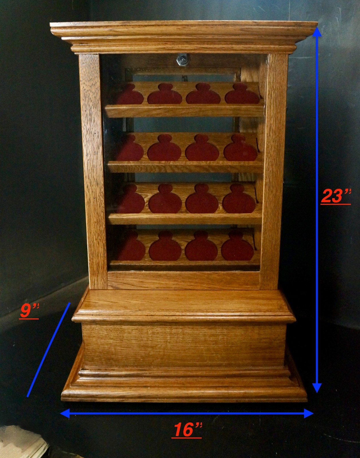 Countertop pocket watch display case