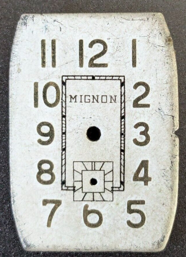 Vintage Mens Mignon Deco Watch Dial with Subdial – 17.75mm x 25mm