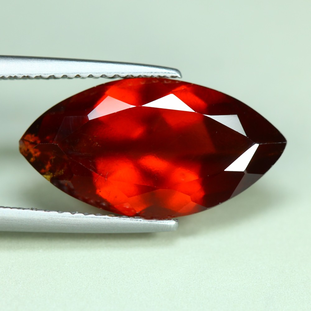6.64 Cts_Loose Gemstone_100 % Natural Unheated Reddish Orange Hessonite Garnet