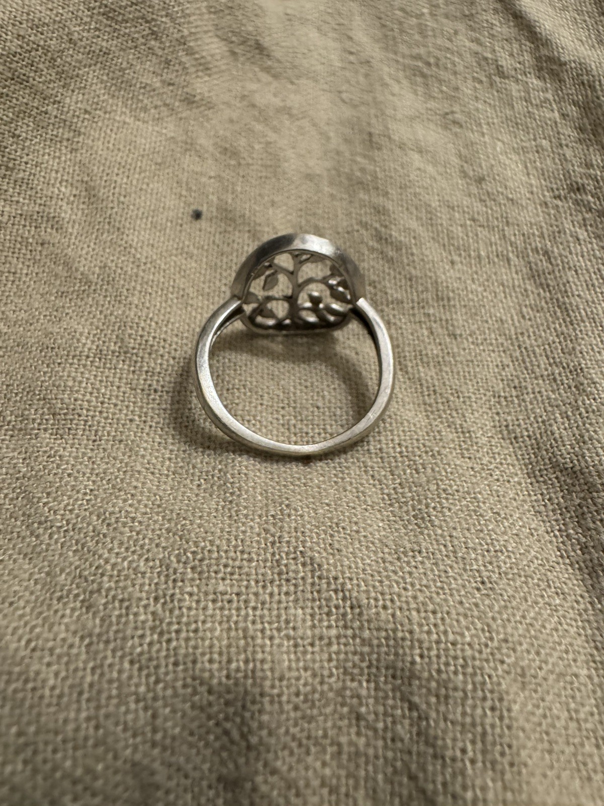 Sterling Silver Tree Of Life Ring Size 7