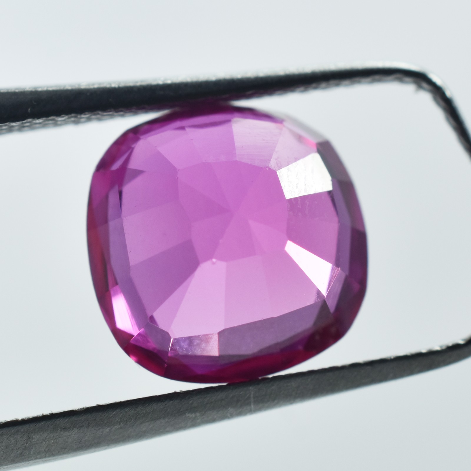 Amazing Square Cushion Cut Natural 3.60 Ct Pink Ruby Loose Gemstone CERTIFIED