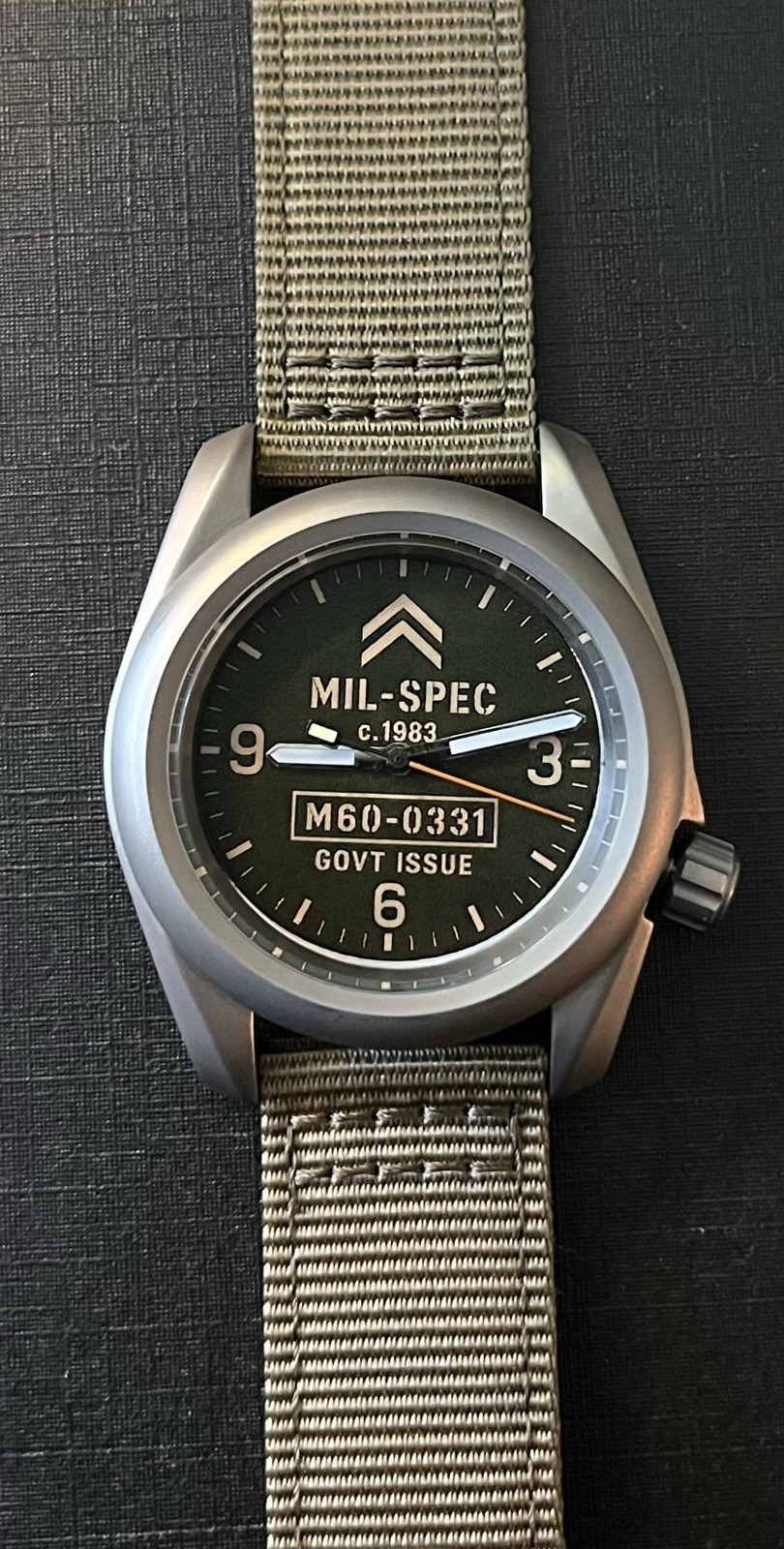 Prototype #2 M60-0331 PX Edition NH38 Titanium Military Field Watch