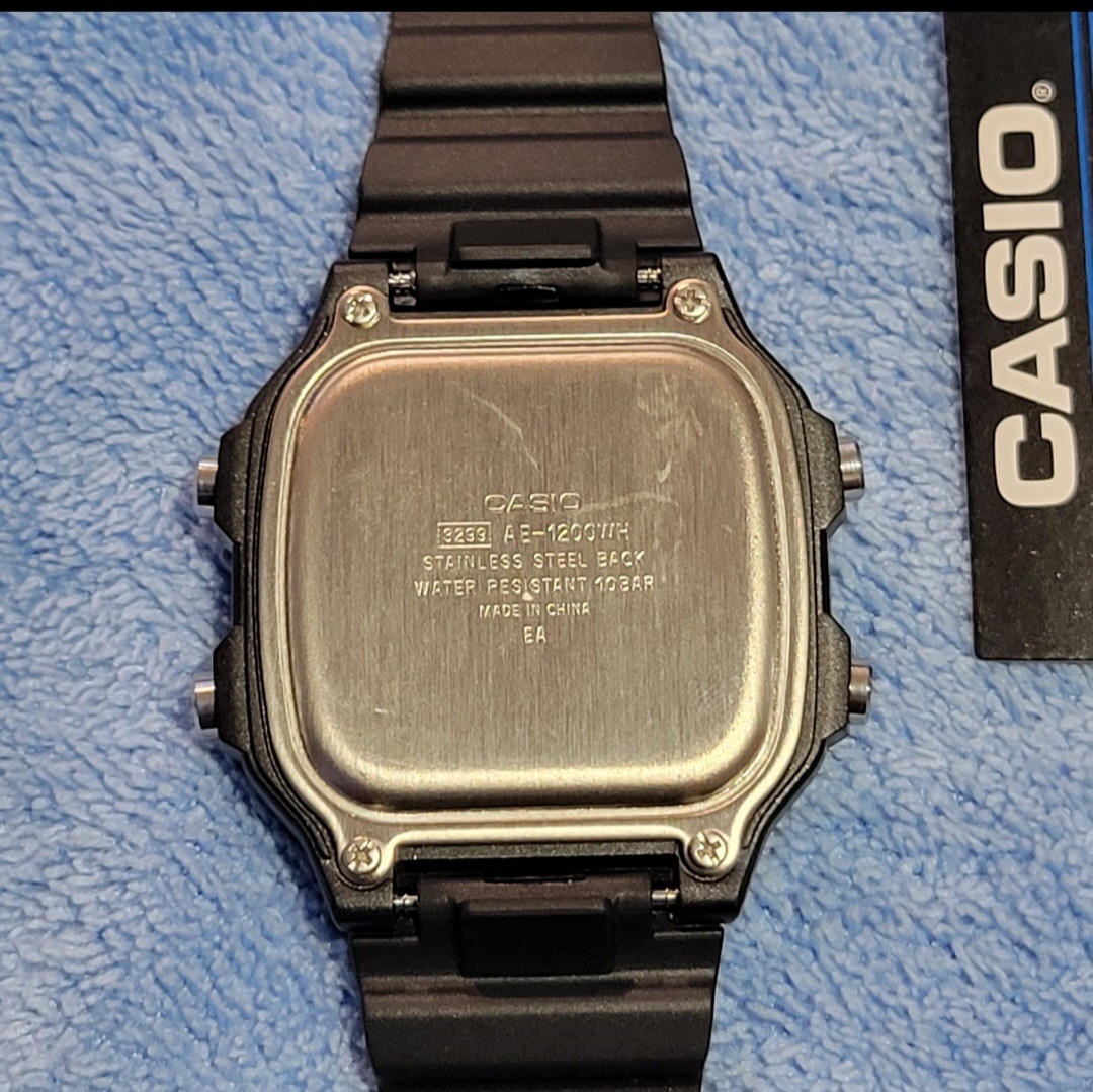 “Electric blue” Casio Royale (AE1200) Custom World Time Watch Mod Blue, New