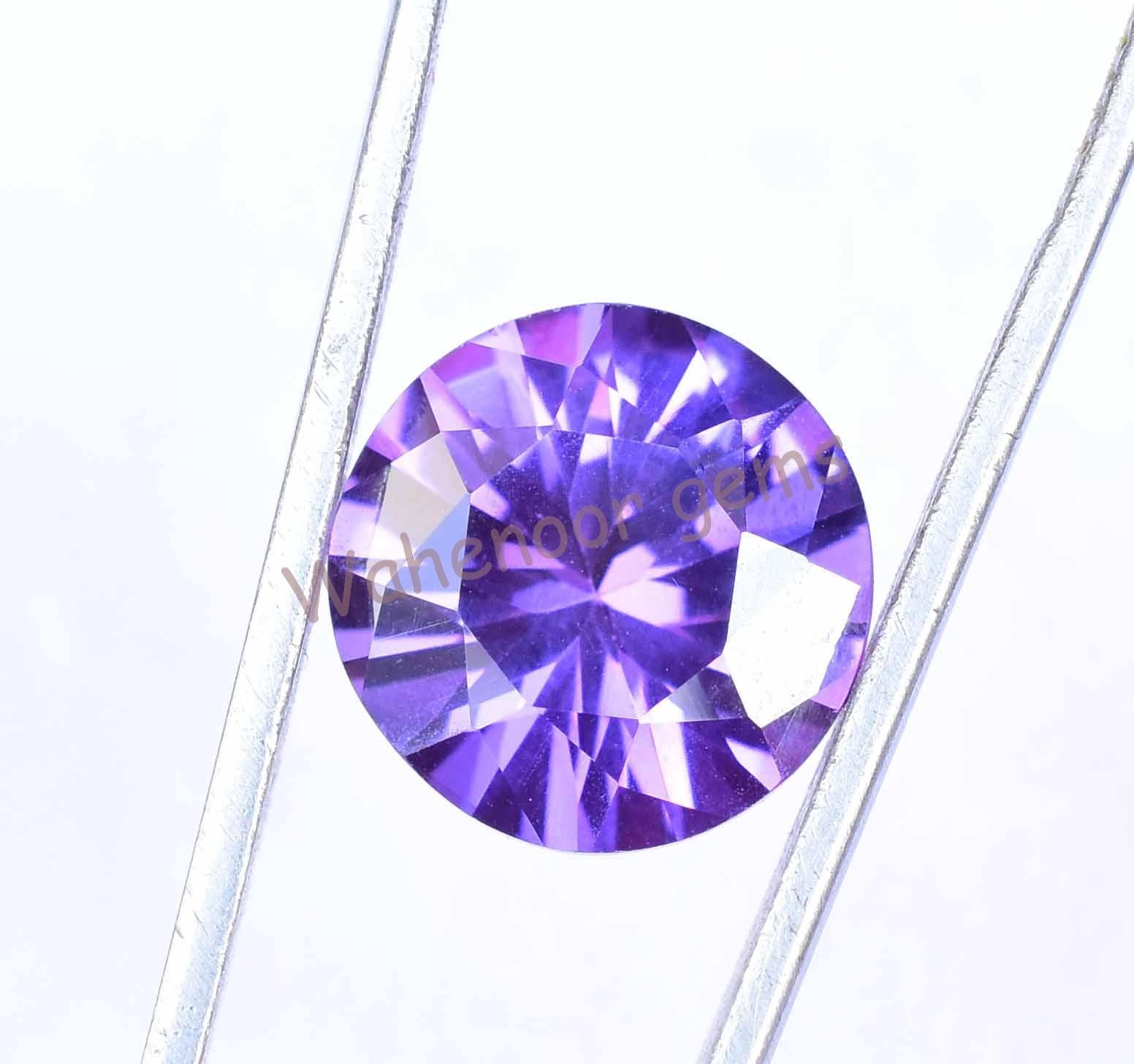 Natural 7.65 Ct Boysenberry Sapphire Round Master Shape AGL Certified Gemstone