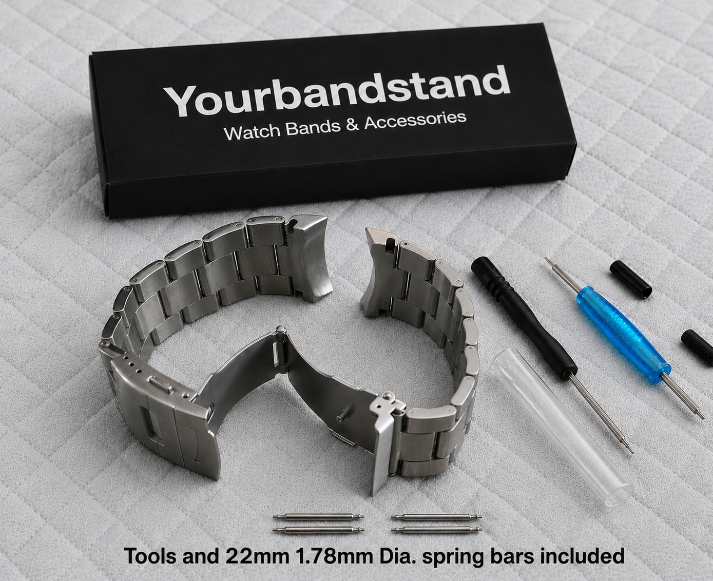 22mm CURVED STAINLESS STEEL OYSTER BRACELET FIT SEIKO 7S26,SKX007,SKX009,SKX011
