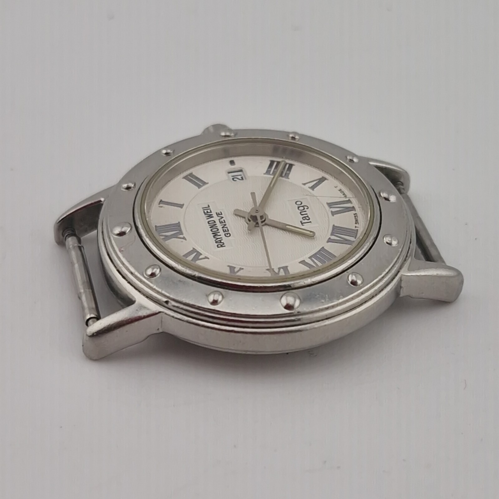 Raymond Weil Tango Watch Womens 28mm Stainless Steel Date Swiss 5360 New Battery