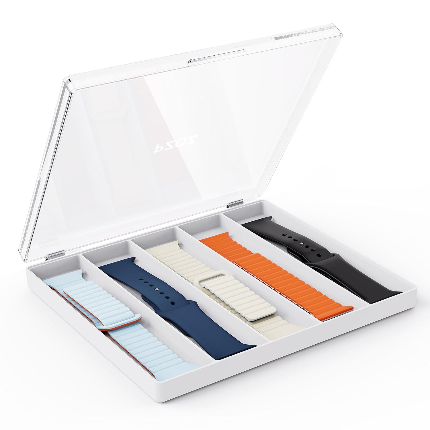 pzoz Watch Band Organizer Case for iWatch Band, Watch Band Transparent Display H