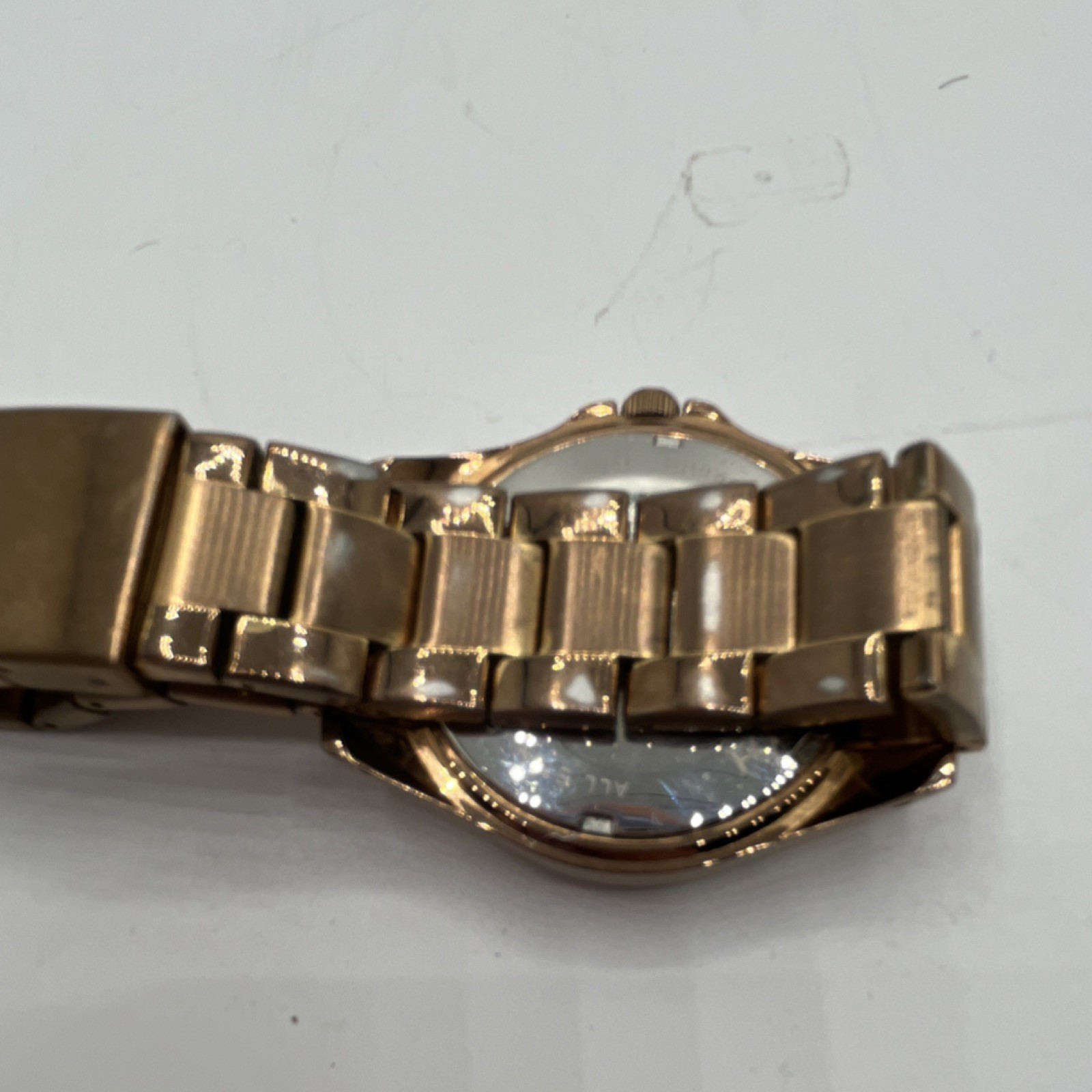 Fossil Riley Women’s Quartz Analog 38mm Gold Dial Crystal Bezel 50m Bracelet