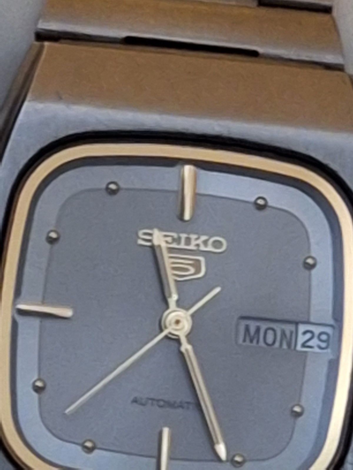 1970s TV Dial Seiko, Clean And Orginal, Arabic/English Day Variant.
