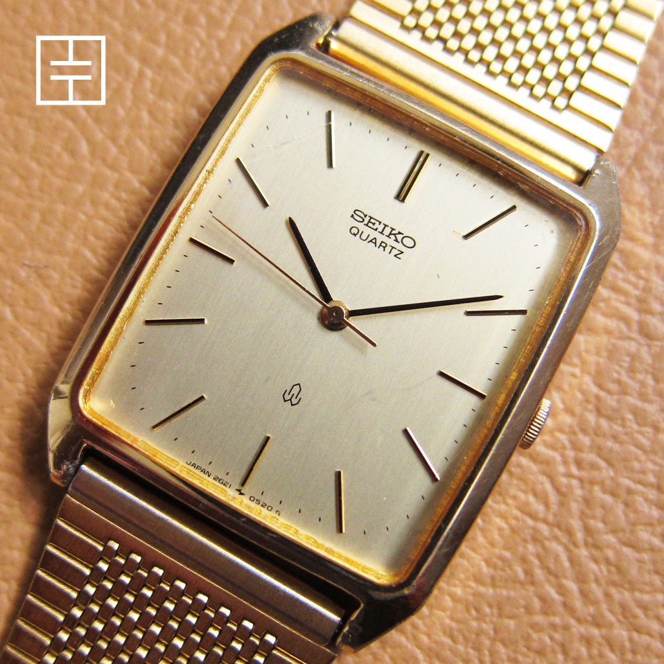 SEIKO 2621-5240 Chariot Gold-Plated Men’s Quartz Watch (MADE IN JAPAN)