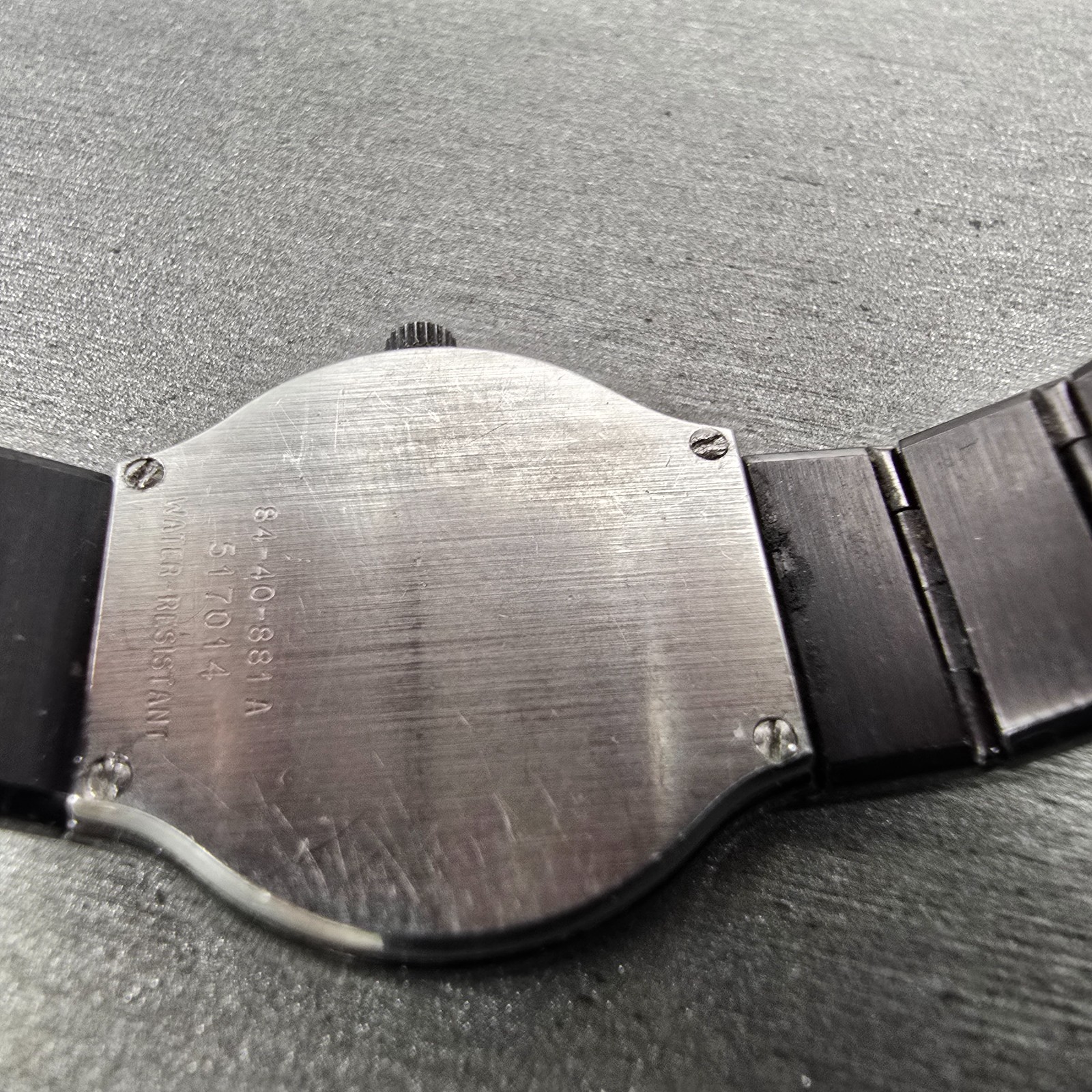 Movado Museum Watch Women 23mm Black Dial Black Tone Round 84-40-881-A New BattY