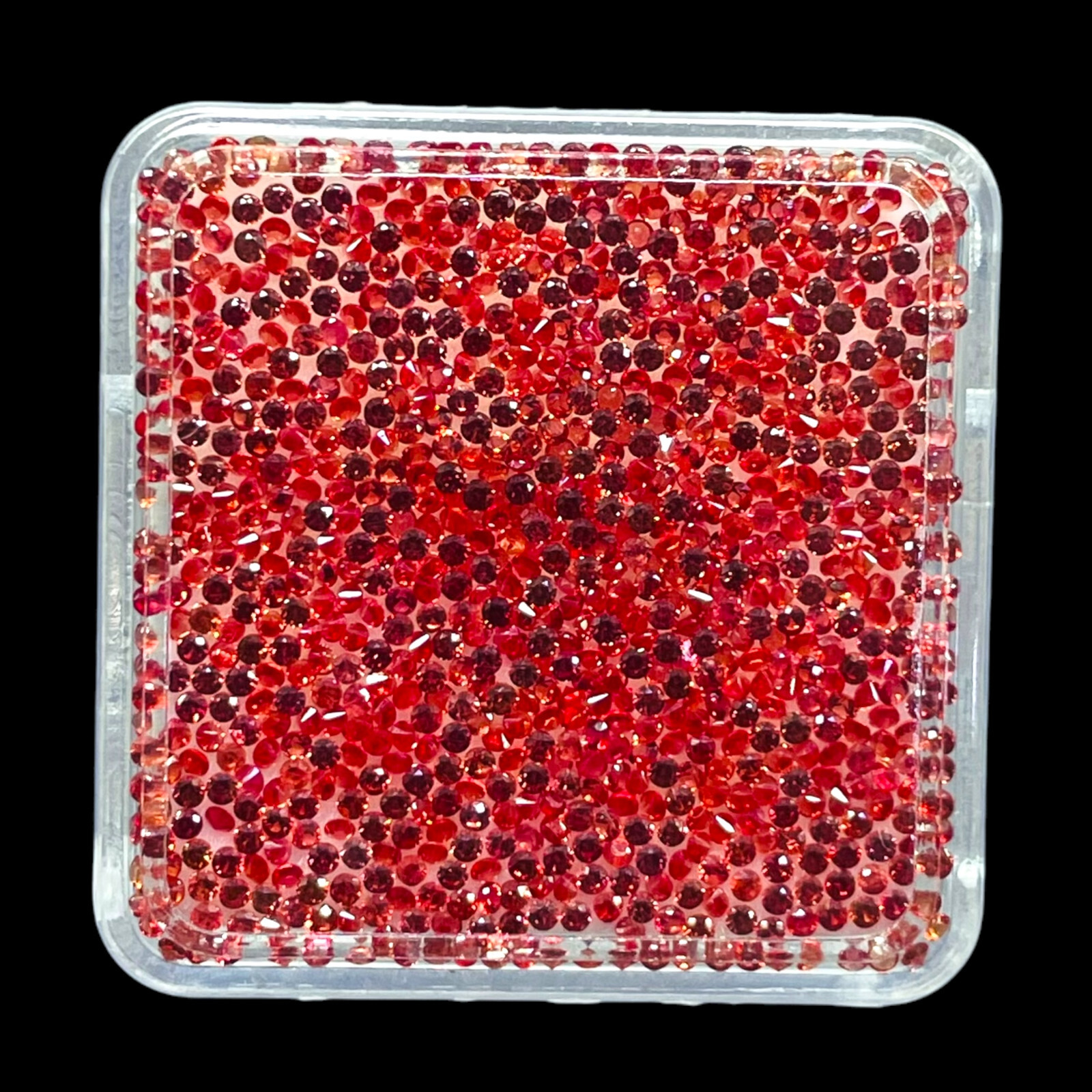 VVS 50 Pcs Natural Red Sapphire 1mm Round Diamond Cut Loose Gemstones Lot