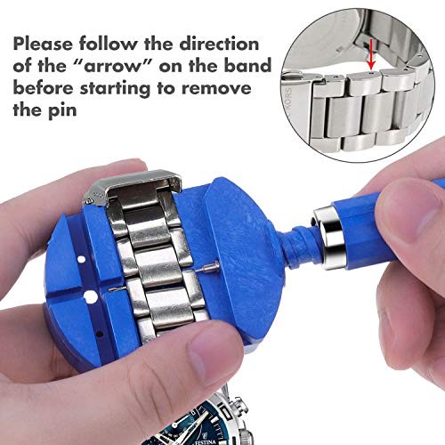 Watch Link Removal Tool Kit – Replacement Pins and Pin Punches for Bracelet